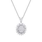 0,43 Carat Diamond Baguette Necklace