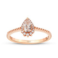 0,47 Carat Diamond Morganite Ring