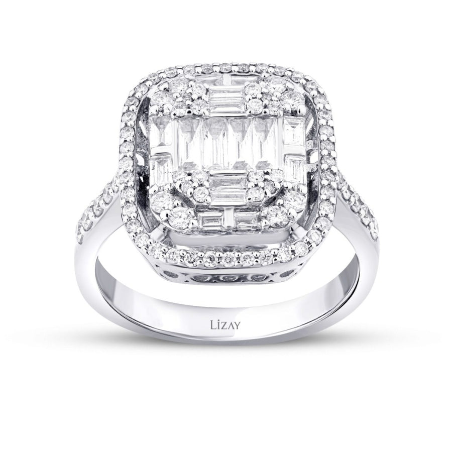 1,01 Carat Diamond Baguette Ring