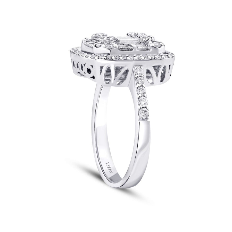 1,01 Carat Diamond Baguette Ring