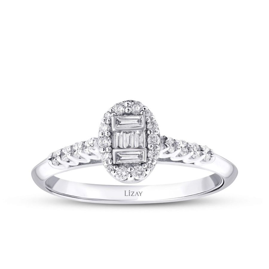 0,41 Carat Diamond Baguette Ring
