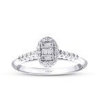 0,41 Carat Diamond Baguette Ring