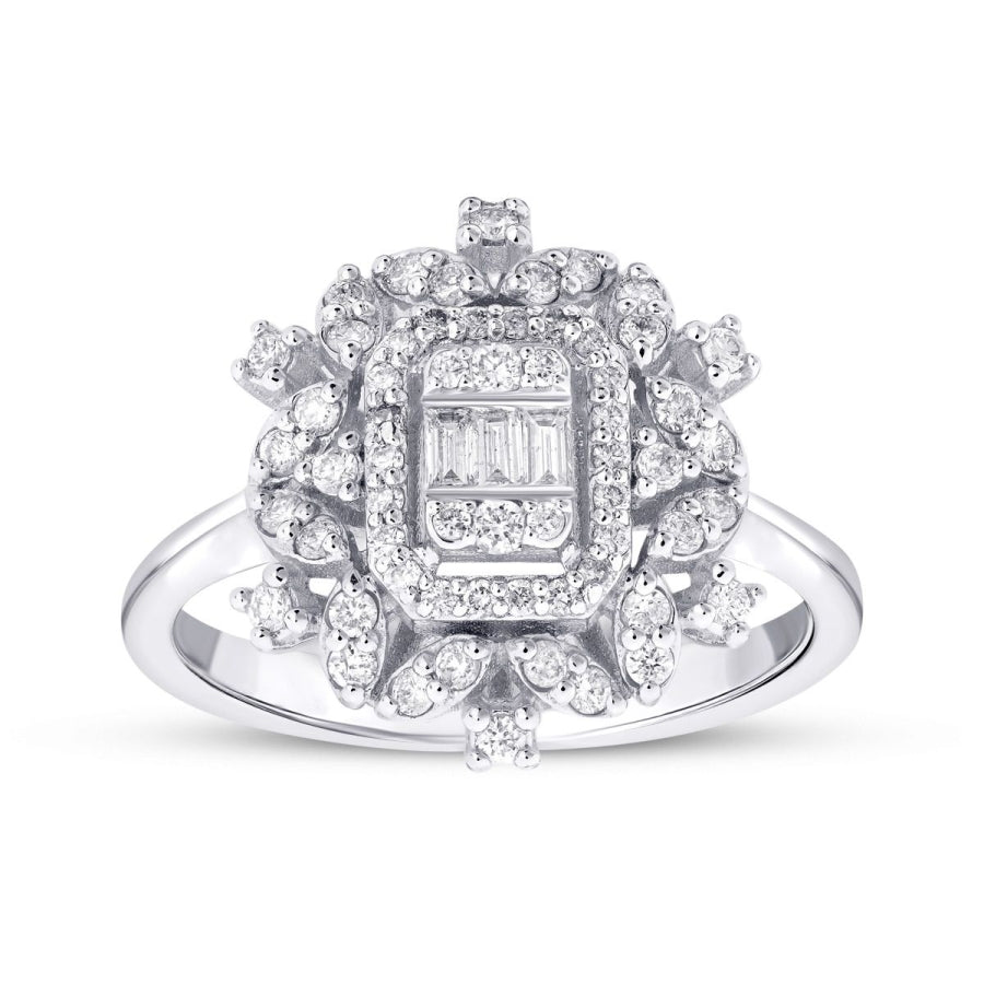 0.50 Carat Diamond Baguette Ring