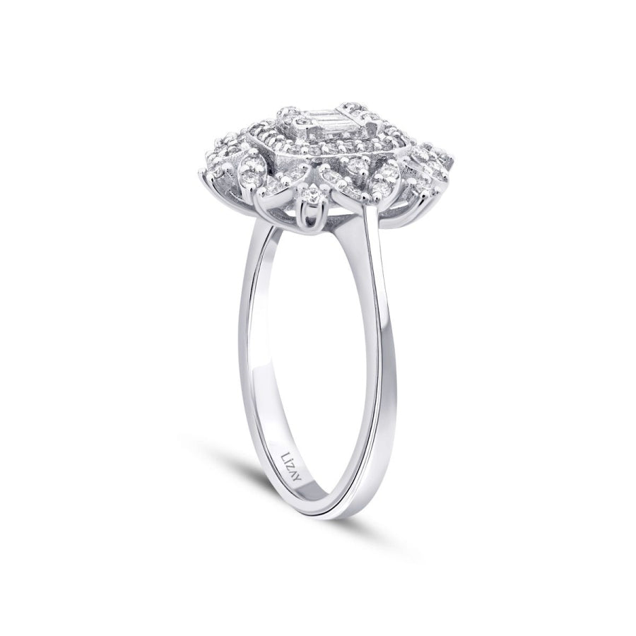 0.50 Carat Diamond Baguette Ring