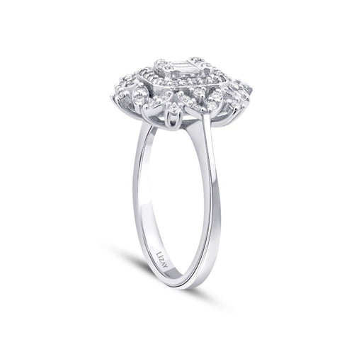 0.50 Carat Diamond Baguette Ring