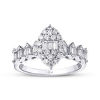 0.80 Carat Diamond Baguette Ring