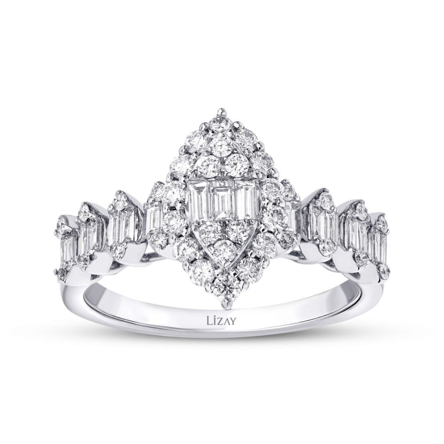 0.80 Carat Diamond Baguette Ring