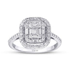 0,54 Carat Diamond Baguette Ring