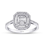 0.57 Carat Diamond Baguette Ring