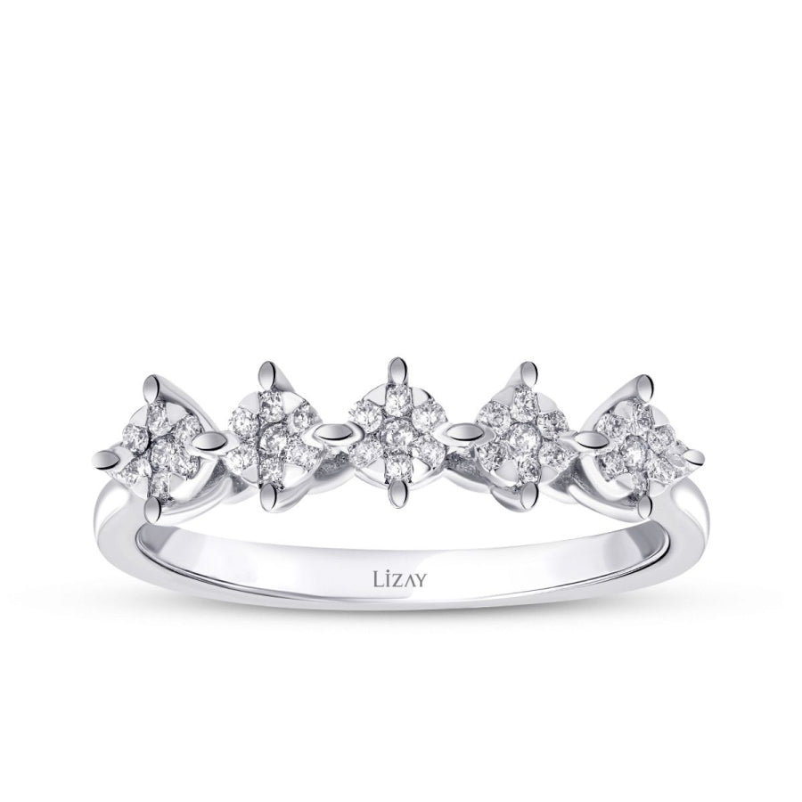 0,19 Carat Diamond Five-Stone Ring