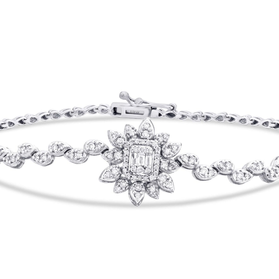 0,73 Carat Diamond Baguette Bracelet