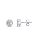0,43 Carat Diamond Stone Round Earrings