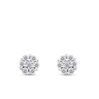 0,43 Carat Diamond Stone Round Earrings