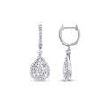 1,39 Carat Diamond Baguette Earrings