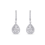 1,39 Carat Diamond Baguette Earrings