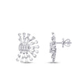 1,42 Carat Diamond Baguette Earrings