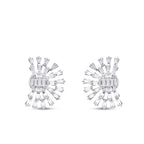 1,42 Carat Diamond Baguette Earrings