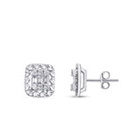 0,36 Carat Diamond Baguette Earrings