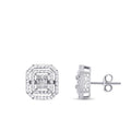 0,14 Carat Diamond Baguette Earrings