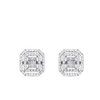0,14 Carat Diamond Baguette Earrings