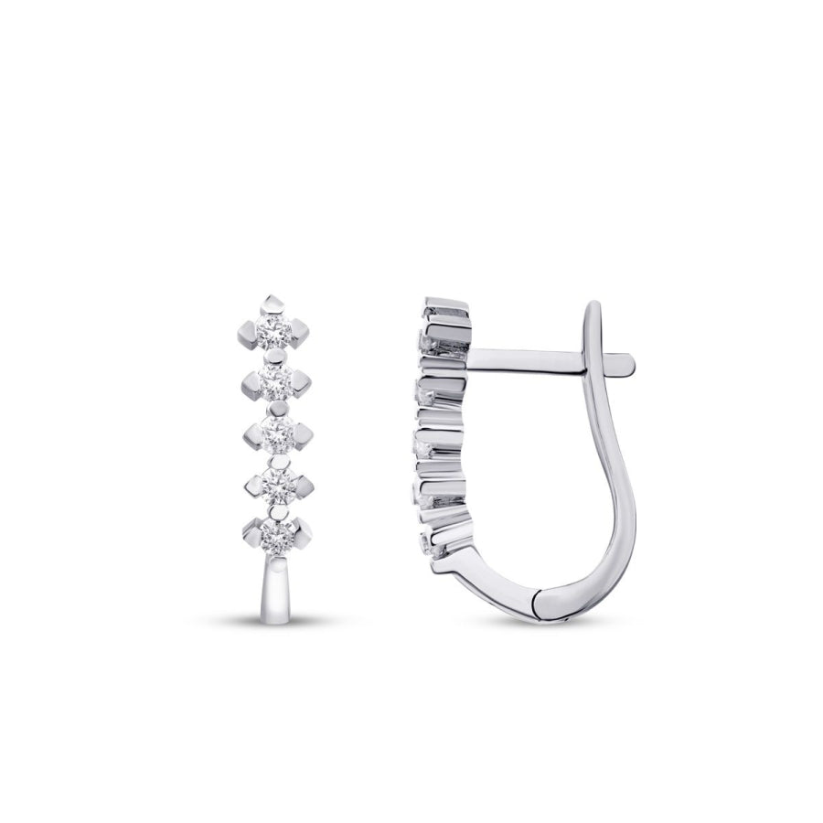 0,29 Carat Diamond Five-Stone Earrings