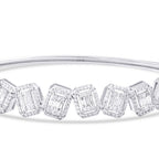 1,54 Carat Diamond Baguette Bangle