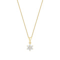 0,24 Carat Diamond Flower Necklace