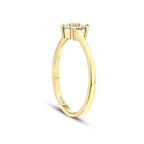 0,25 Carat Diamond Flower Ring