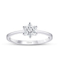 0,25 Carat Diamond Flower Ring