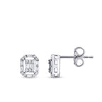 0,26 Carat Diamond Baguette Earrings