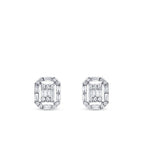 0,26 Carat Diamond Baguette Earrings
