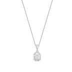 0,14 Carat Diamond Baguette Necklace