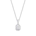 0,14 Carat Diamond Baguette Necklace