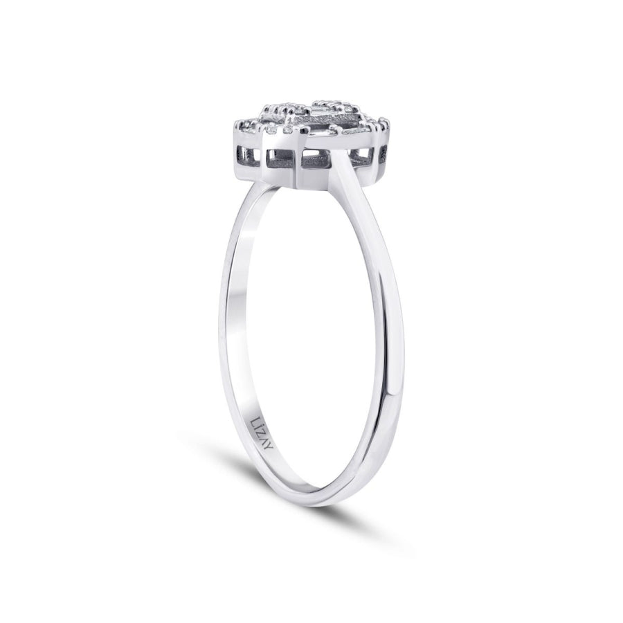 0,21 Carat Diamond Baguette Ring