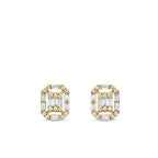 0,26 Carat Diamond Baguette Earrings