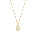0,14 Carat Diamond Baguette Necklace