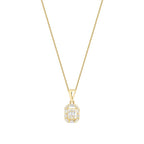0,14 Carat Diamond Baguette Necklace
