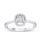 0,17 Carat Diamond Baguette Ring