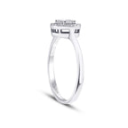 0,17 Carat Diamond Baguette Ring