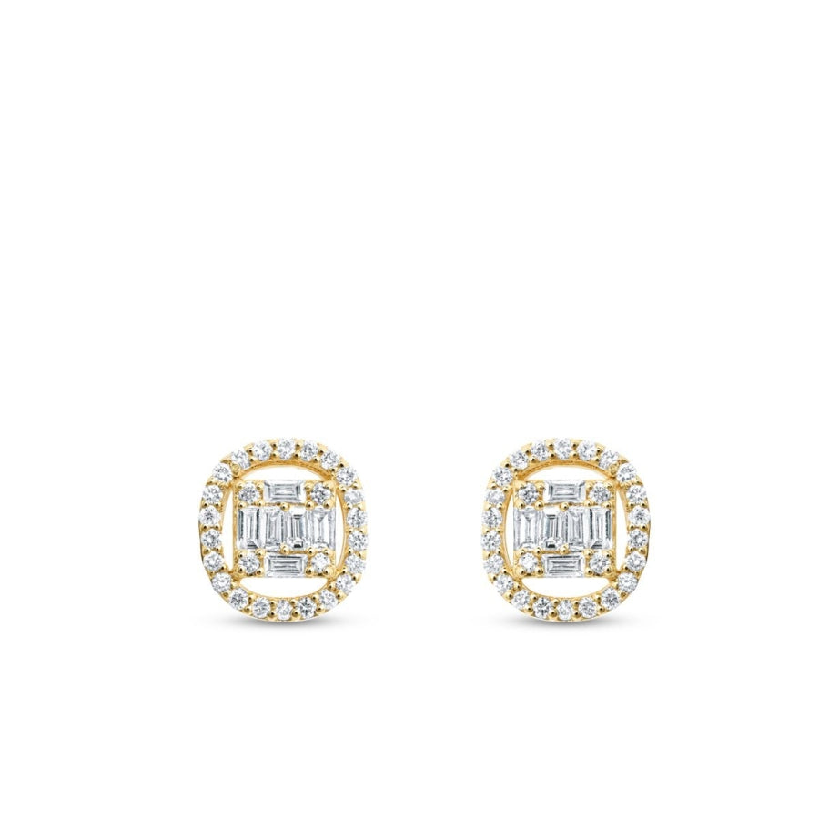 0,33 Carat Diamond Baguette Earrings