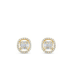 0,33 Carat Diamond Baguette Earrings