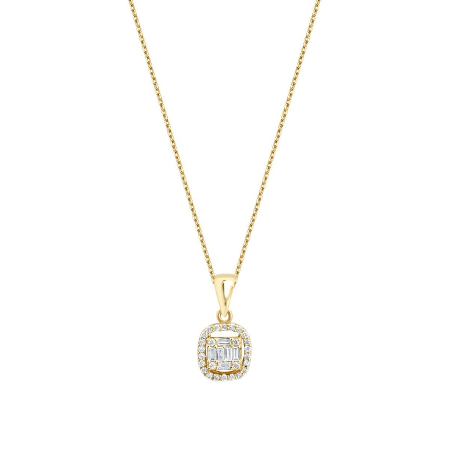 0,16 Carat Diamond Baguette Necklace