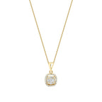 0,16 Carat Diamond Baguette Necklace