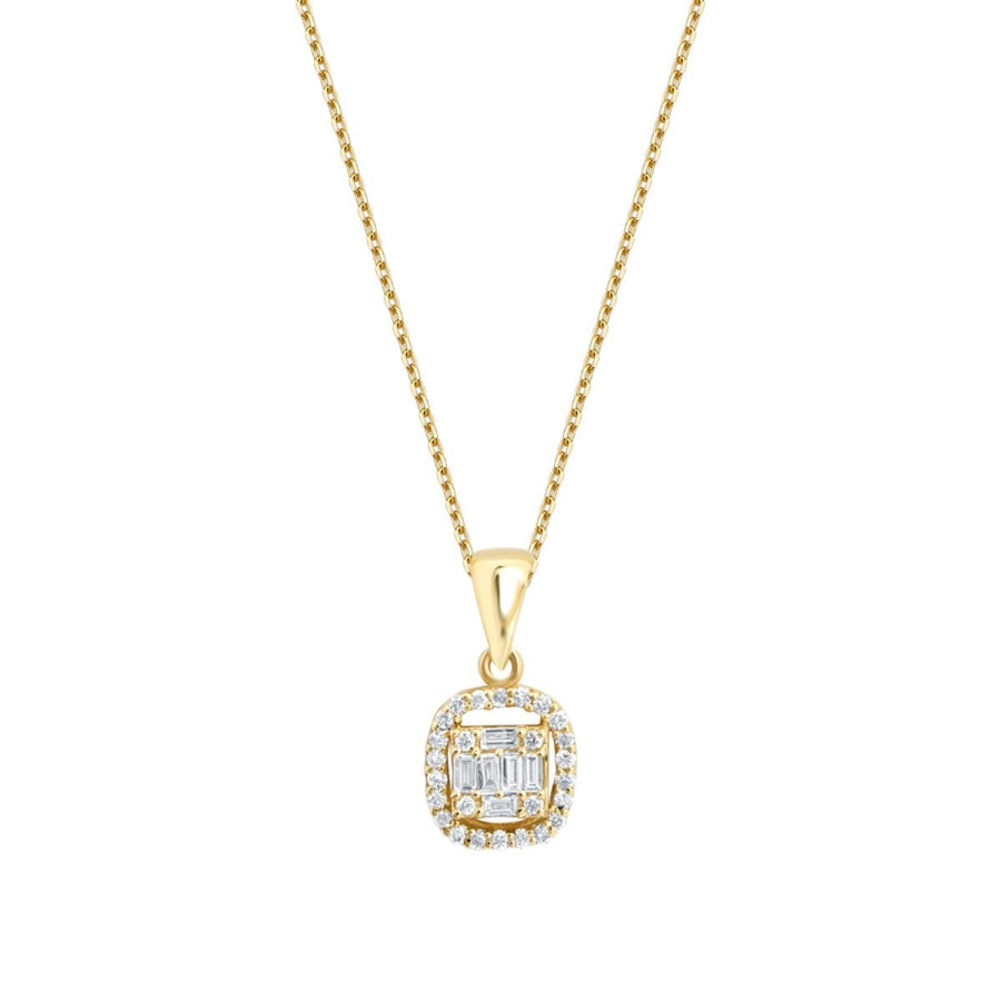 0,16 Carat Diamond Baguette Necklace