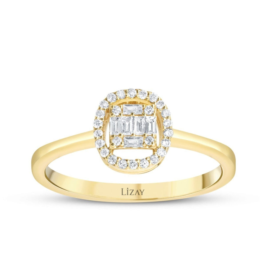 0,17 Carat Diamond Baguette Ring