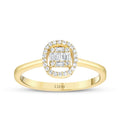 0,17 Carat Diamond Baguette Ring