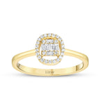 0,17 Carat Diamond Baguette Ring