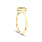 0,17 Carat Diamond Baguette Ring