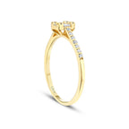 0,21 Carat Diamond Baguette Ring