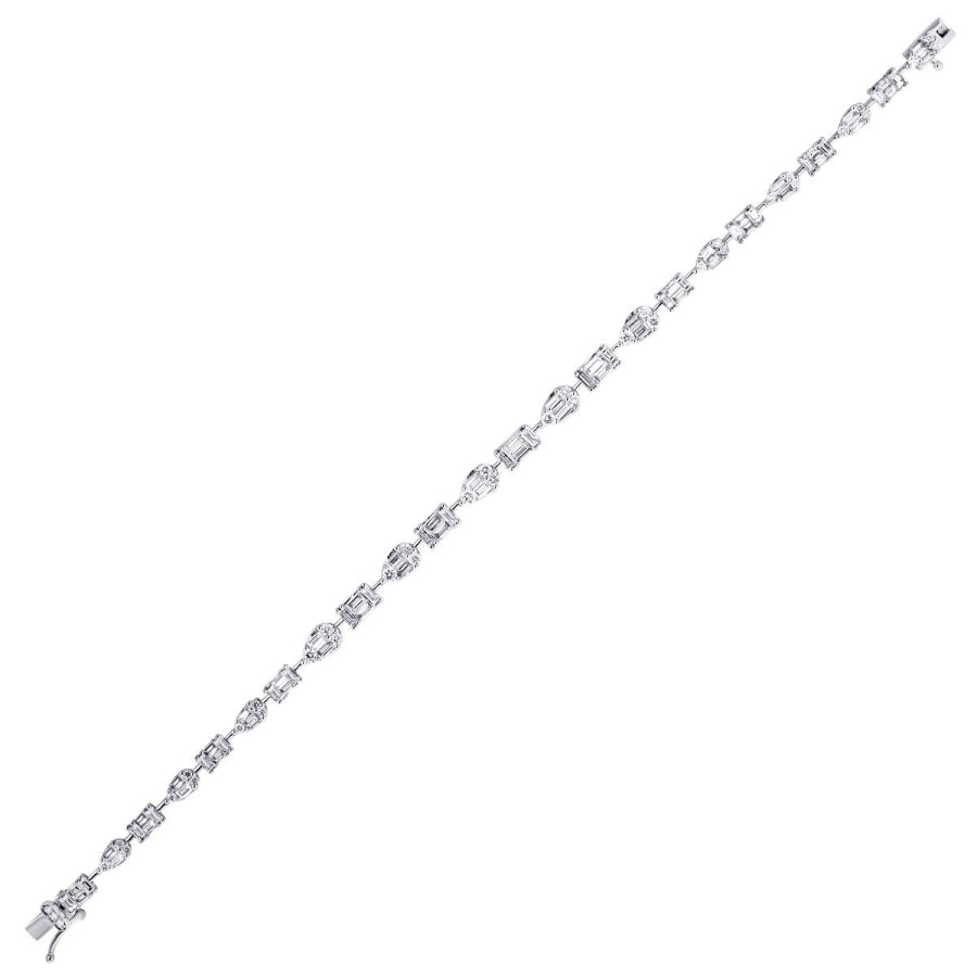 3,88 Carat Diamond Baguette Bracelet